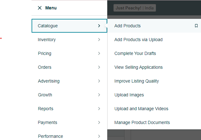 Amazon "Add Products"